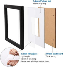 Load image into Gallery viewer, Versatile 12x16 Picture Frame Set - Tabletop &amp; Wall Mount with Plexiglass Cover