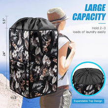 Load image into Gallery viewer, Spacious Foldable Laundry Backpack with Padded Straps for Comfort - Travel Ready