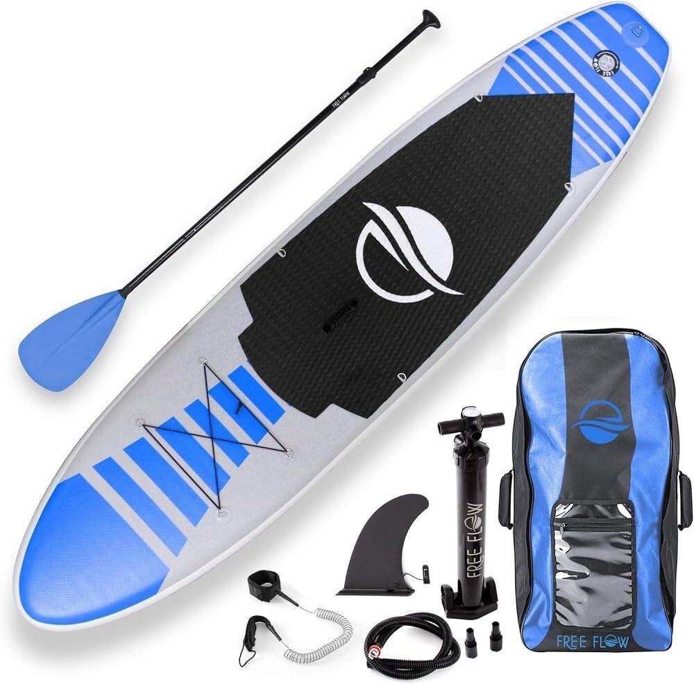 10'6" x 32" Wide Stable Paddle Board Kit with Premium Accessories for All Levels