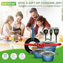 Load image into Gallery viewer, Elegant 11-Piece Non-Stick Ceramic Cookware Set in Royal Blue - Induction Ready