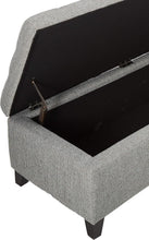 Load image into Gallery viewer, Pillow Soft Grey Fabric Ottoman with Hidden Storage - Perfect for Any Room