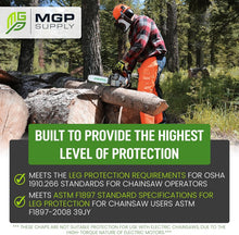 Load image into Gallery viewer, Professional Chainsaw Chaps - Lightweight, Water &amp; Oil-Resistant Gear, 35 in