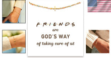 Load image into Gallery viewer, Charming 925 Silver and Gold Cross Bracelet with Meaningful Message - Gift-Ready