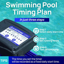 Load image into Gallery viewer, Powerful 220V Pool Pump with 8917 GPH Flow – Easy Setup &amp; Safety Certified