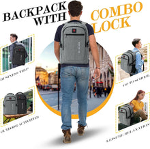 Load image into Gallery viewer, Smell Proof Backpack with Combination Lock - Secure Travel Solution for All