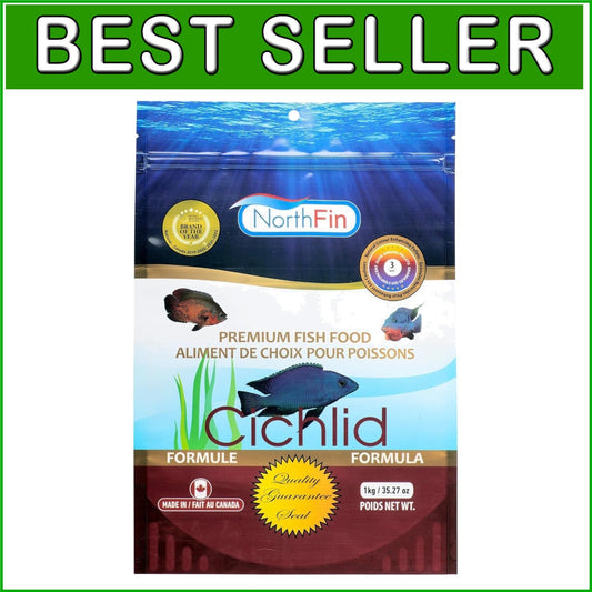 All-Natural 1kg Cichlid Formula – Slow Sinking 3mm Pellets for Vibrant Health