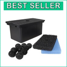 Load image into Gallery viewer, Compact Pond Filter System with Bio-Balls and Dual Filters for Clean Water