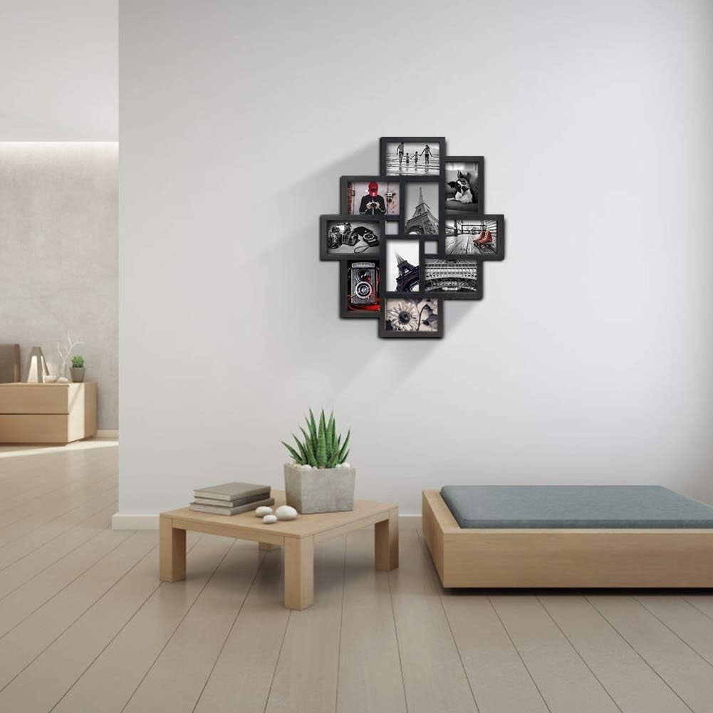 Create Stunning Memories with 10-Opening 4x6 Black Collage Picture Frame