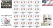 Load image into Gallery viewer, 16-Pack UV Protected Acrylic Baseball Display Cases - Ideal for Memorabilia