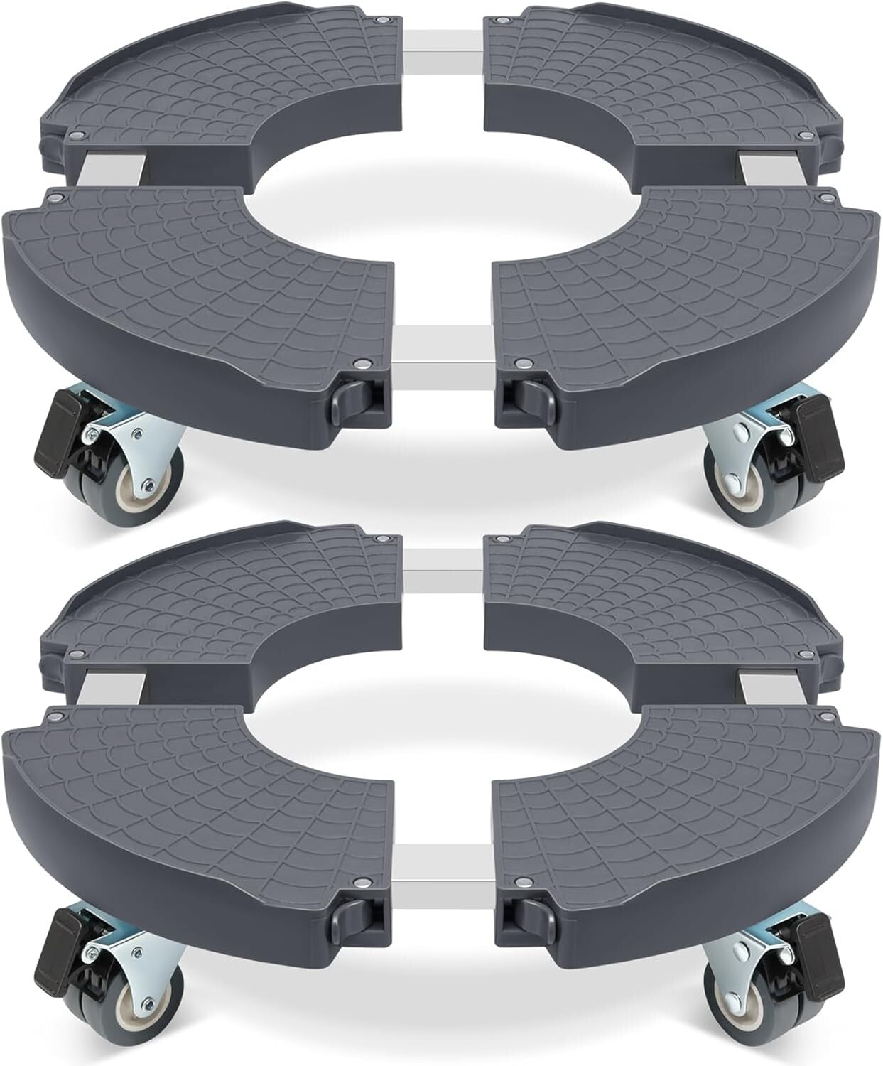 Adjustable Plant Roller Base with Wheels - 440 lbs Capacity for Large Planters