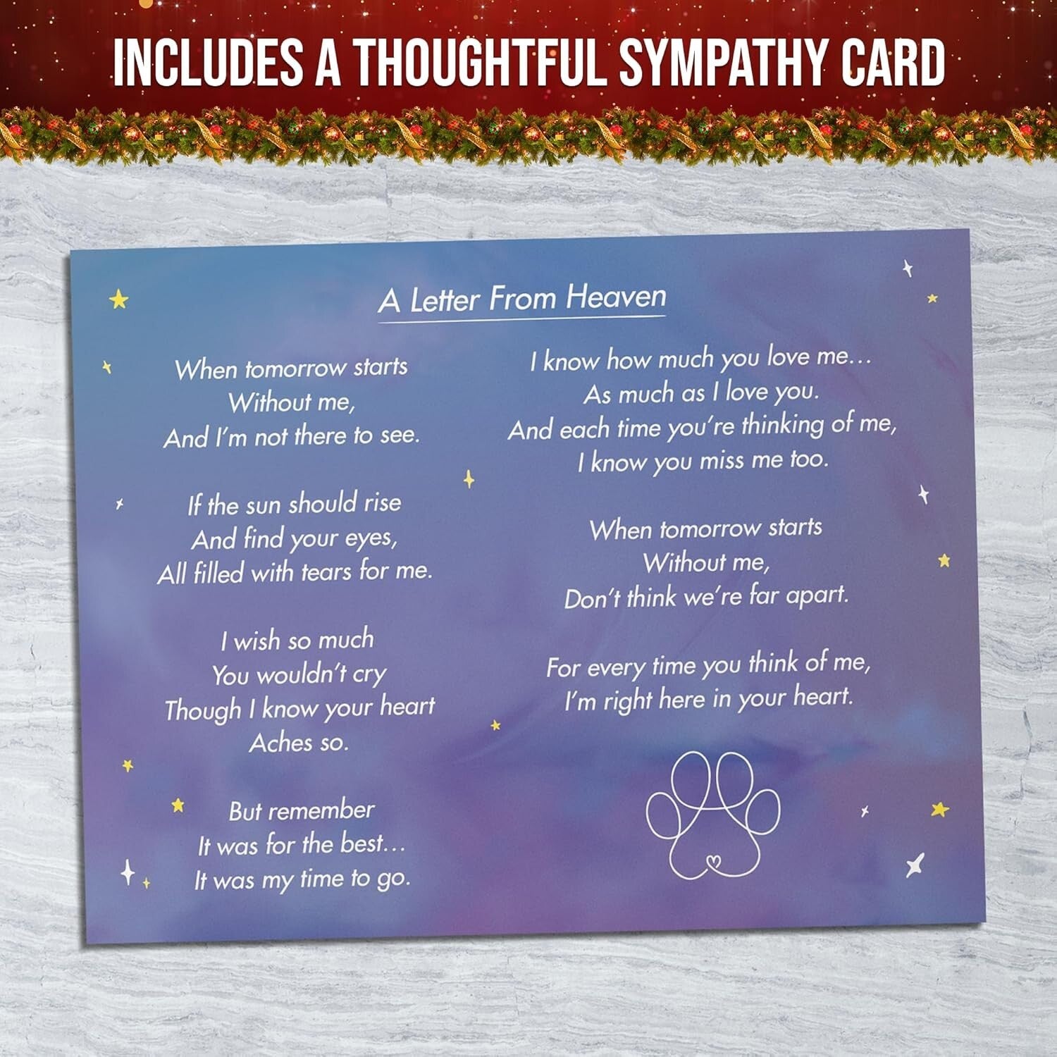 Inspirational Rainbow Bridge Cat Remembrance Statue - Thoughtful Sympathy Gift