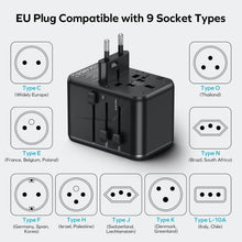 Load image into Gallery viewer, Lightweight GaN Travel Adapter - Universal Compatibility for 200+ Countries