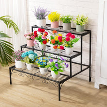 Load image into Gallery viewer, Stylish 3 Tier Plant Stand with Rust-Resistant Finish - Perfect for Home Decor