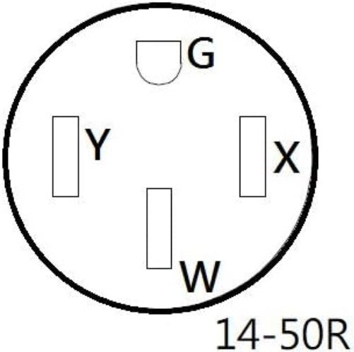 Versatile 30 AMP Dryer Splitter to EV, NEMA 14-30P to 14-30 & 14-50R Cord