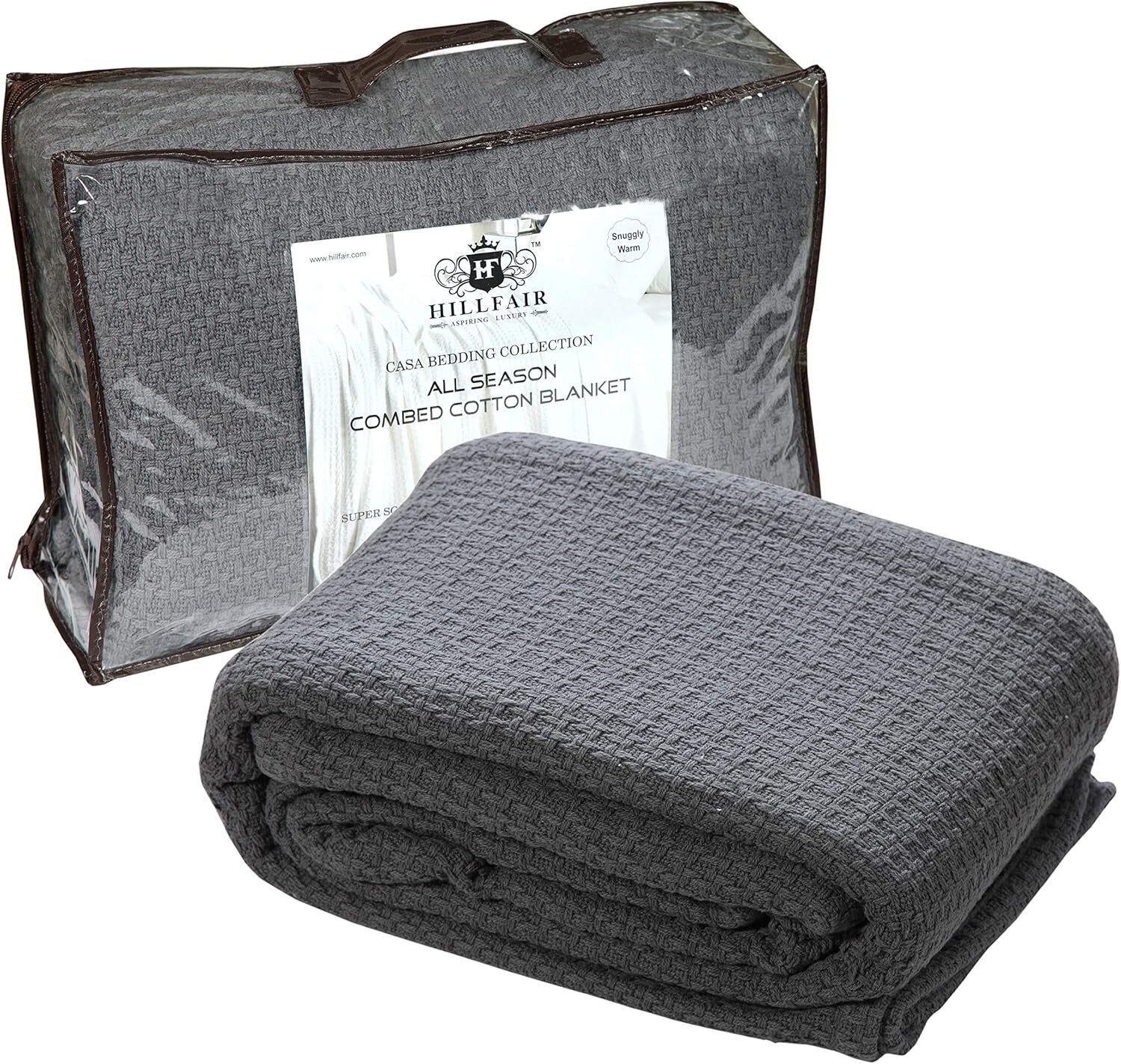 Durable Cozy Cotton Blankets King Size - Ideal for Reading, Napping, or Working