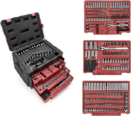 450-Piece Drive Socket Set 1/2, 1/4, 3/8