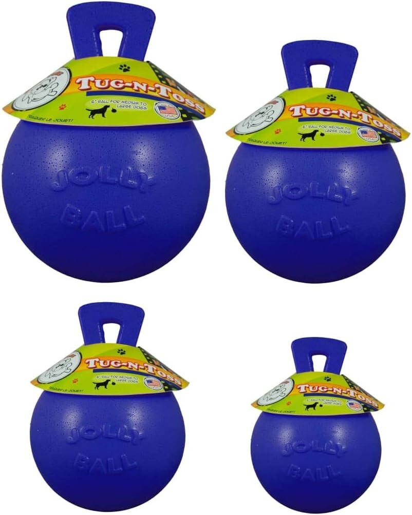 Interactive 10-Inch Blue Tug-N-Toss Dog Toy - Perfect for Fetch & Water Fun