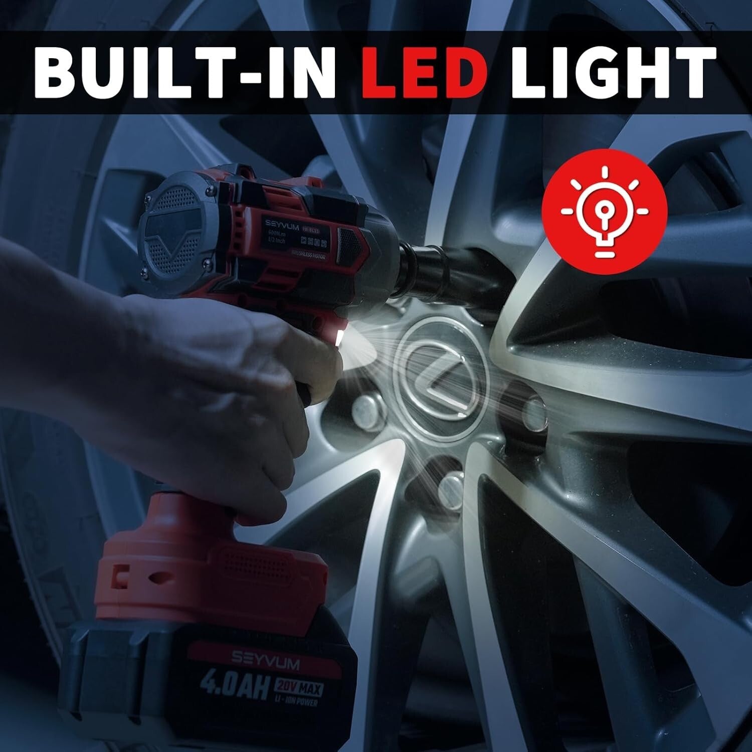 Premium 20V Cordless Impact Driver - 3000 RPM with Impact Sockets & Carry Bag