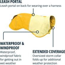 Load image into Gallery viewer, Lightweight Windproof Dog Jacket with Reflective Trim - Small Mineral Yellow