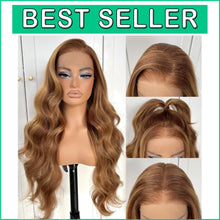 Load image into Gallery viewer, Wavy Honey Highlight 13x6 Lace Front Wig - Adjustable &amp; Breathable Design