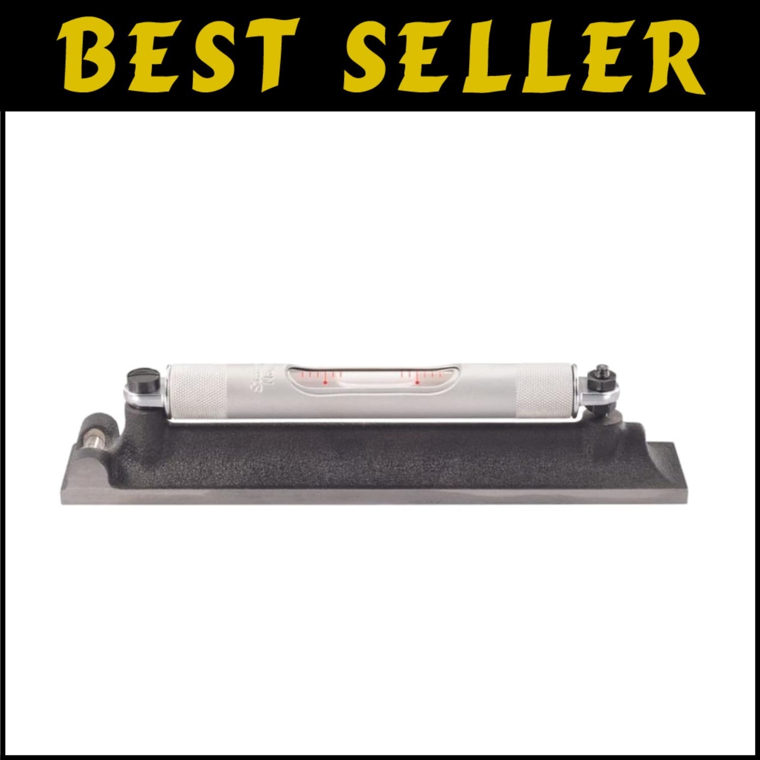 Hand-Powered 8-Inch Level with Ground Vial - Perfect for Precision in Any Trade