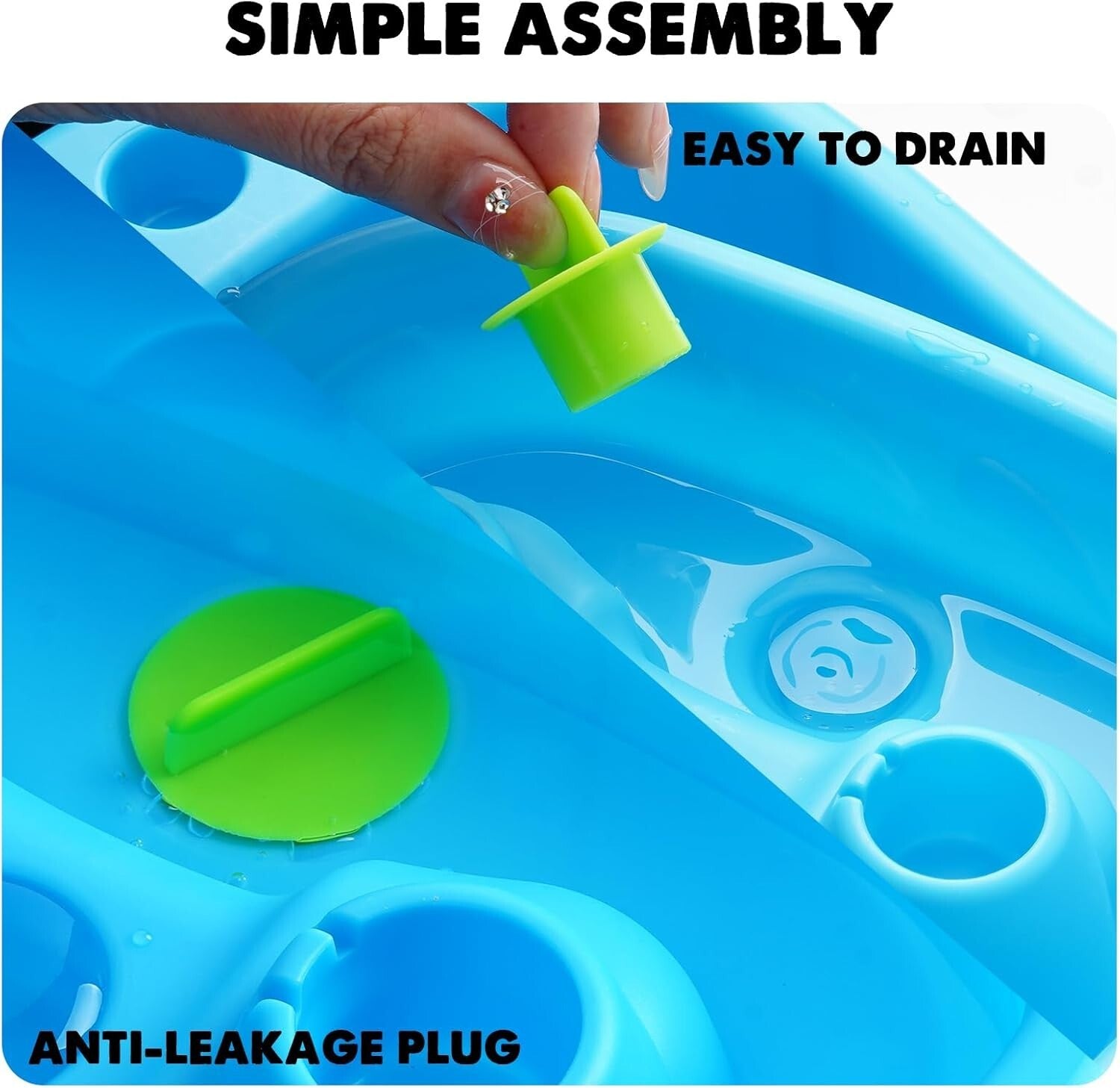 Versatile Water Table for Toddlers | 2-Tier Fountain with Building Parts & Toys