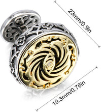 Load image into Gallery viewer, Elegant Men's Cufflinks Gift Set - Ideal for Fathers, Grooms &amp; Business Deals