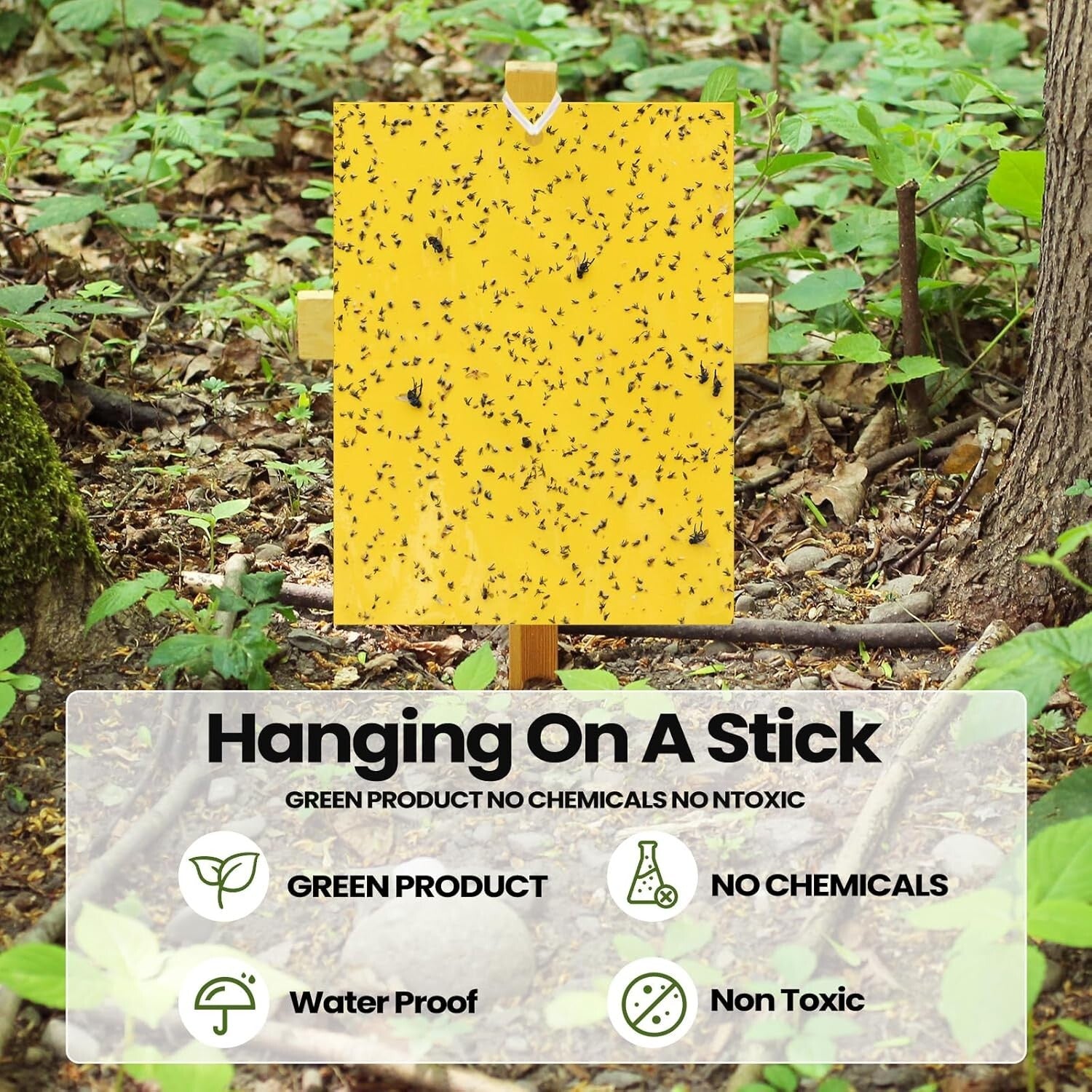 Effective 250-Pack Flying Insect Traps with Twist Ties – Garden Pest Control