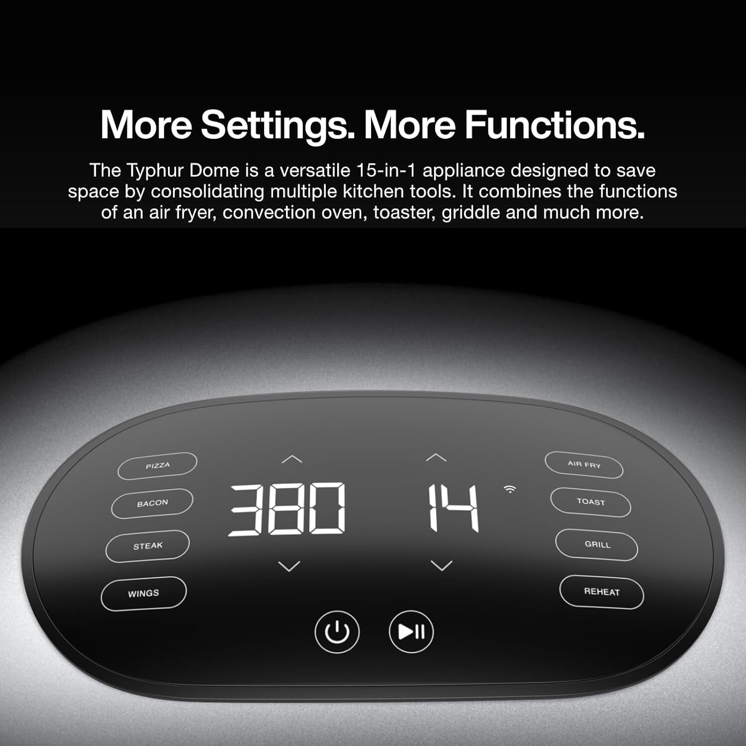 Extra Large 5.6 Quart Air Fryer with Non-Stick Ceramic Basket - Quick Meals