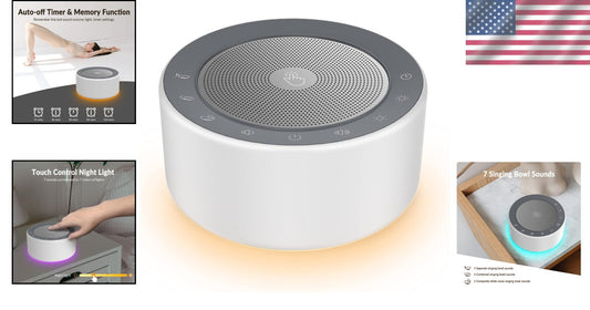 Tibetan Singing Bowl Sound Machine - 7 Unique Sounds for Meditation & Relaxation