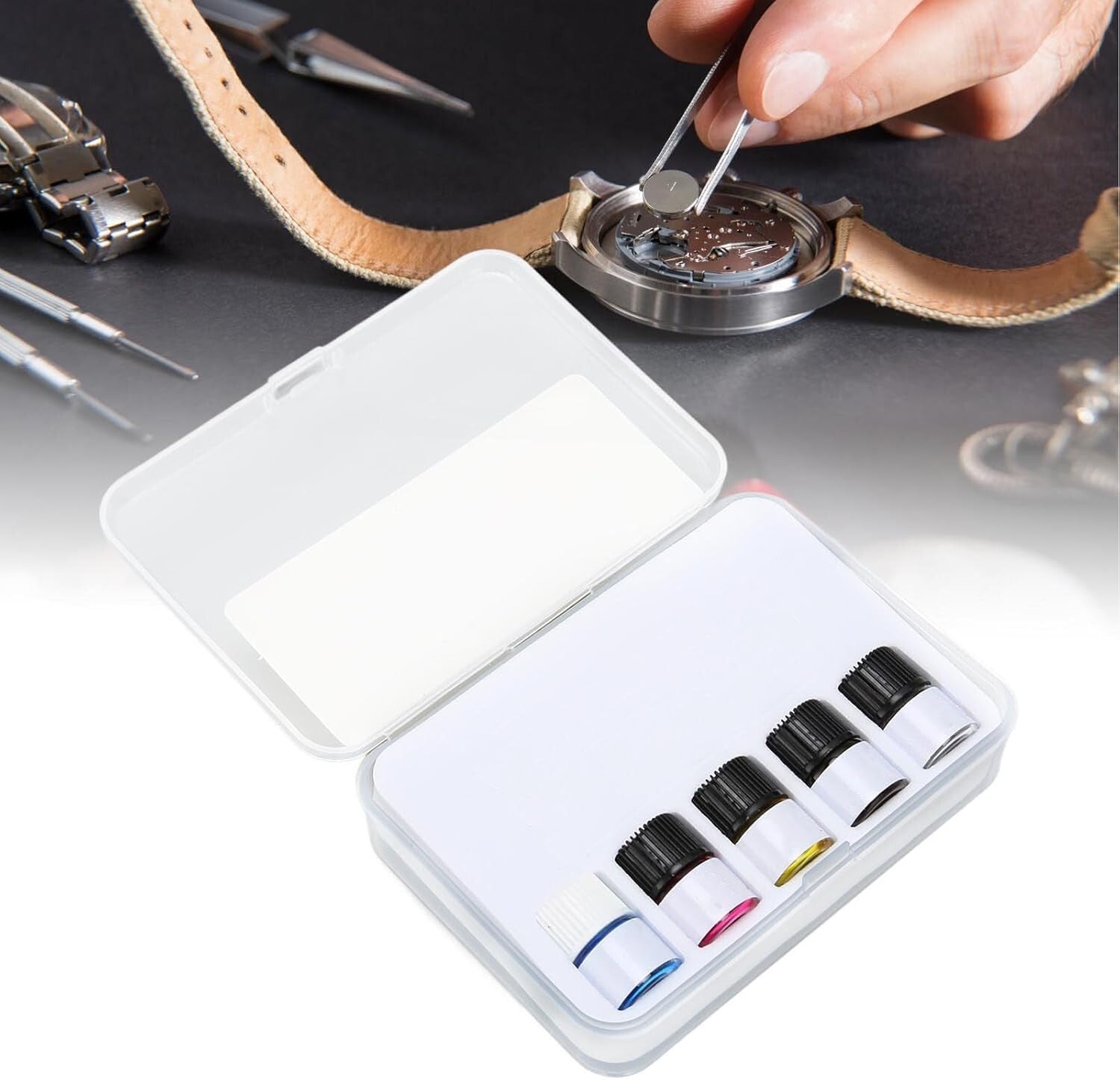 Versatile 5PCS Watch Oil Set – Long-Lasting Lubrication & Smooth Functionality