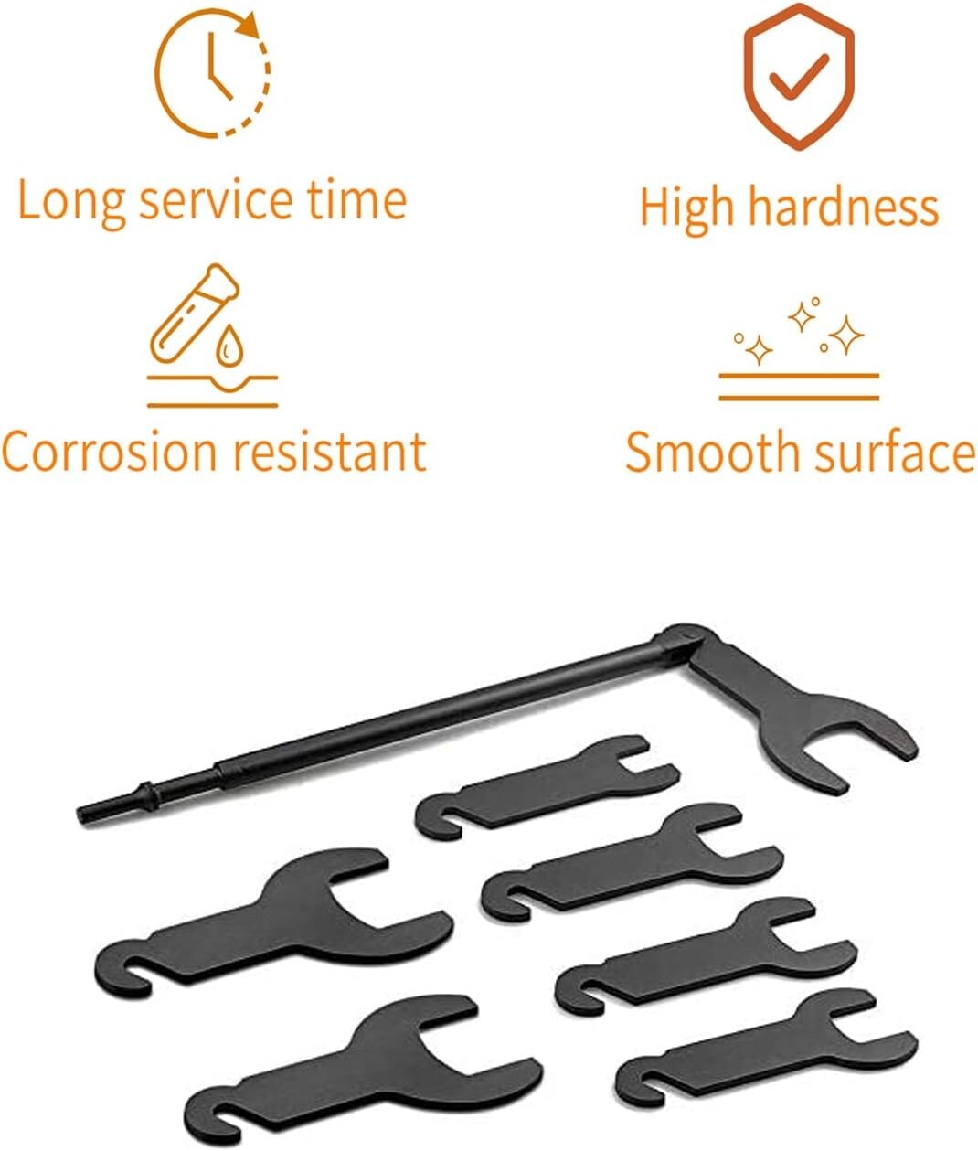 Heavy Duty Fan Clutch Wrench Set Compatible with 4.3L, 5.0L, 5.7L GM Engines