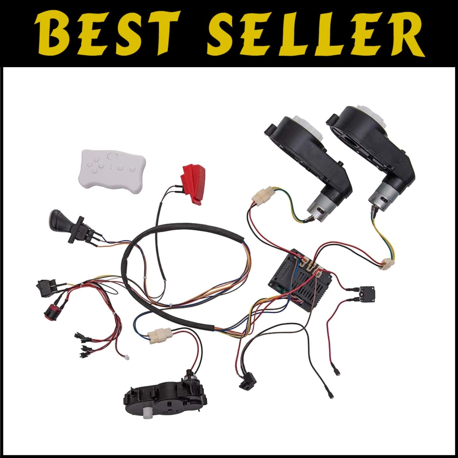 Transform Your Kids Ride-On Car: 12V Modification Kit with Wiring & Motors