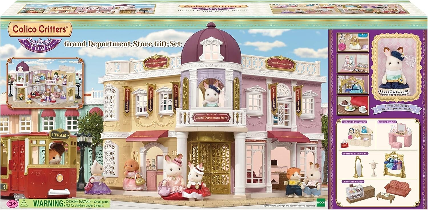 Grand Dollhouse Playset: Complete Department Store with Figures and Accessories