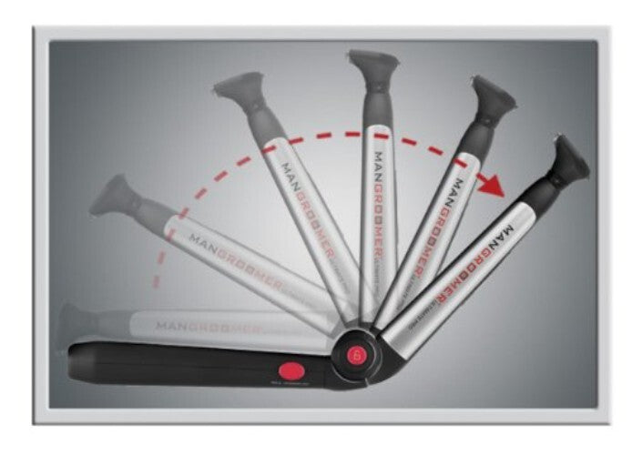 Rechargeable Back Shaver with Adjustable Shock Absorber Heads and Power Burst