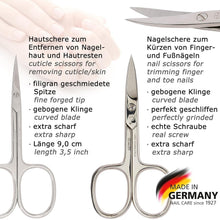 Load image into Gallery viewer, Professional Manicure and Pedicure Set - Made in Solingen, 8-Piece Grooming Kit