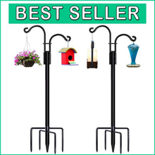 Load image into Gallery viewer, Multi-Purpose Shepherds Hooks for Garden: Hummingbird Feeders, Lanterns &amp; More