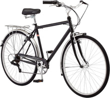 Load image into Gallery viewer, 7-Speed Unisex Hybrid Bike with Retro Steel Frame and Cargo Rack for Easy Riding