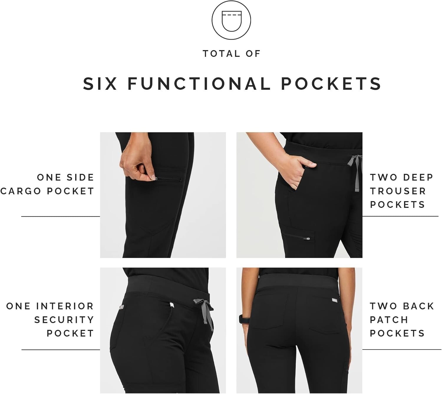 Versatile Women's Slim Fit Jogger Scrub Pants - Soft, Stretchy, Anti-Odor Design