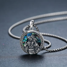 Load image into Gallery viewer, Elegant St Christopher Protection Necklace - 925 Silver and Abalone Gift Boxed