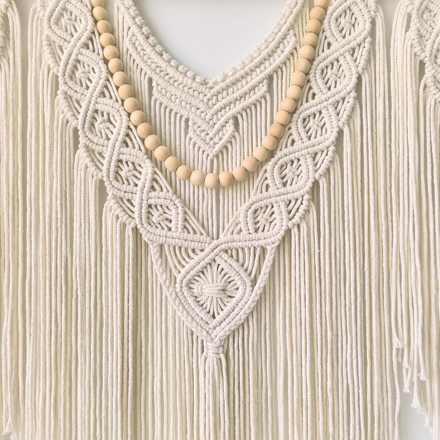 Elegant Large Macrame Tapestry - 43" x 32" Handmade Wall Decor for Any Room