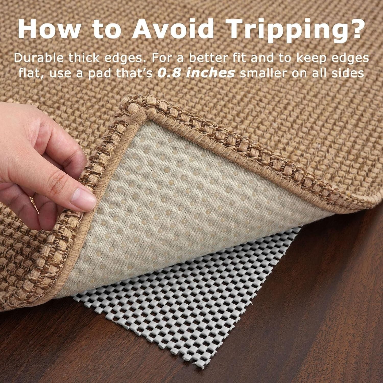 Farmhouse 3x10 ft Entryway Runner Rug - Soft, Stain Resistant, Machine Washable