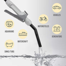 Load image into Gallery viewer, D Battery Powered Fuel Transfer Pump – Fast 2.4 Gallons Per Minute with Nozzle