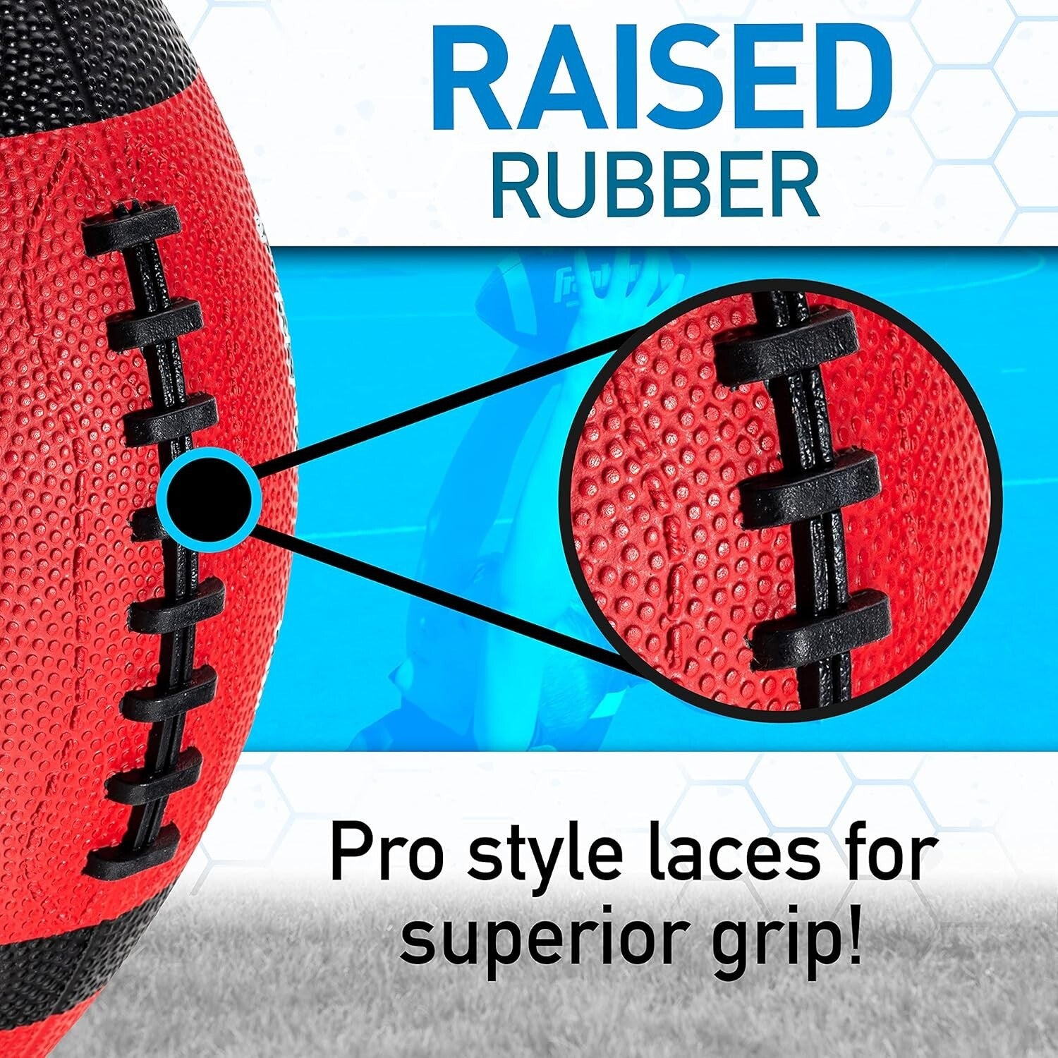 Grip-Rite Junior Footballs: Durable Outdoor Rubber Balls for Young Players