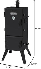 Load image into Gallery viewer, Premium 36" Charcoal Smoker - Alloy Steel with Stainless Temperature Gauge