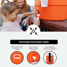 Load image into Gallery viewer, Heavy-Duty 10 Gallon Insulated Water Cooler with Secure Lid - Made in the USA
