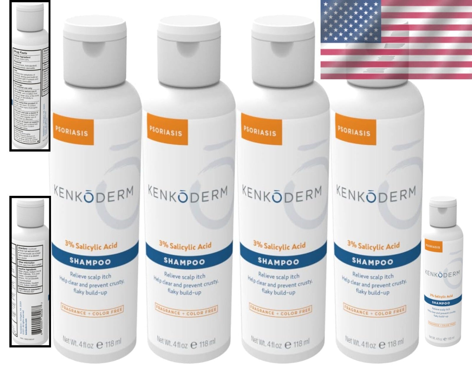 Moisturizing Scalp Treatment Shampoo - 4 Oz, Salicylic Acid Anti-Itch Solution