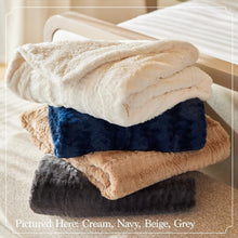 Load image into Gallery viewer, King Size Faux Fur Blanket 108x90 - Elegant Reversible Throw for All Seasons