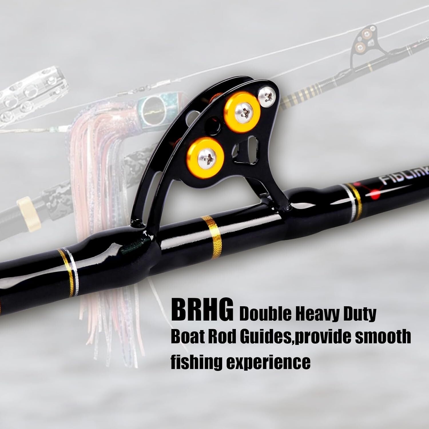 Non-Slip EVA Grip Trolling Rod - 6' Big Game Fishing Pole for Saltwater Use