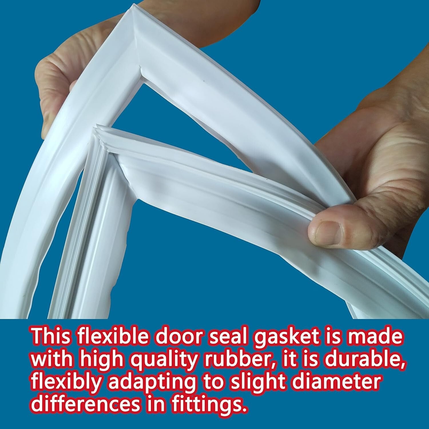 Durable White Freezer Door Gasket - Quick Install for Frigidaire Refrigerators